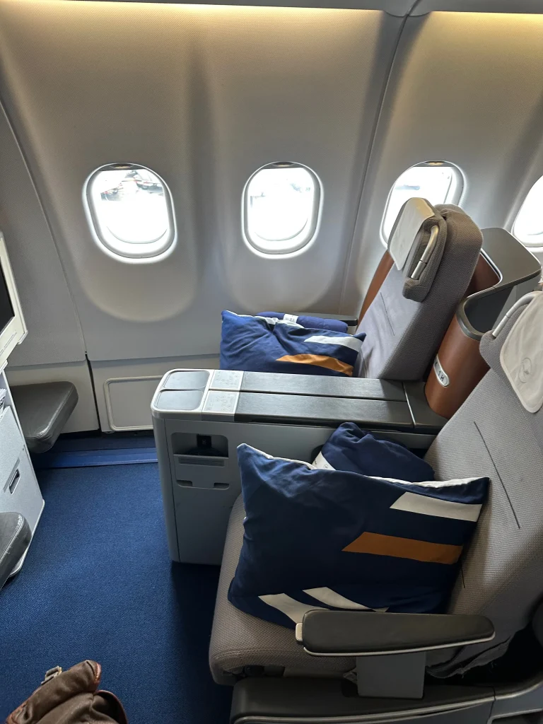 Lufthansa A330 business class is comfy but not memorable