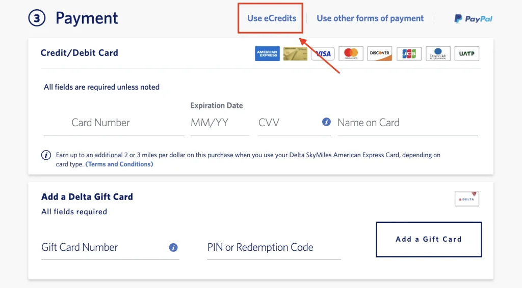 You Can Use Multiple Payment Methods When Buying A Delta Ticket