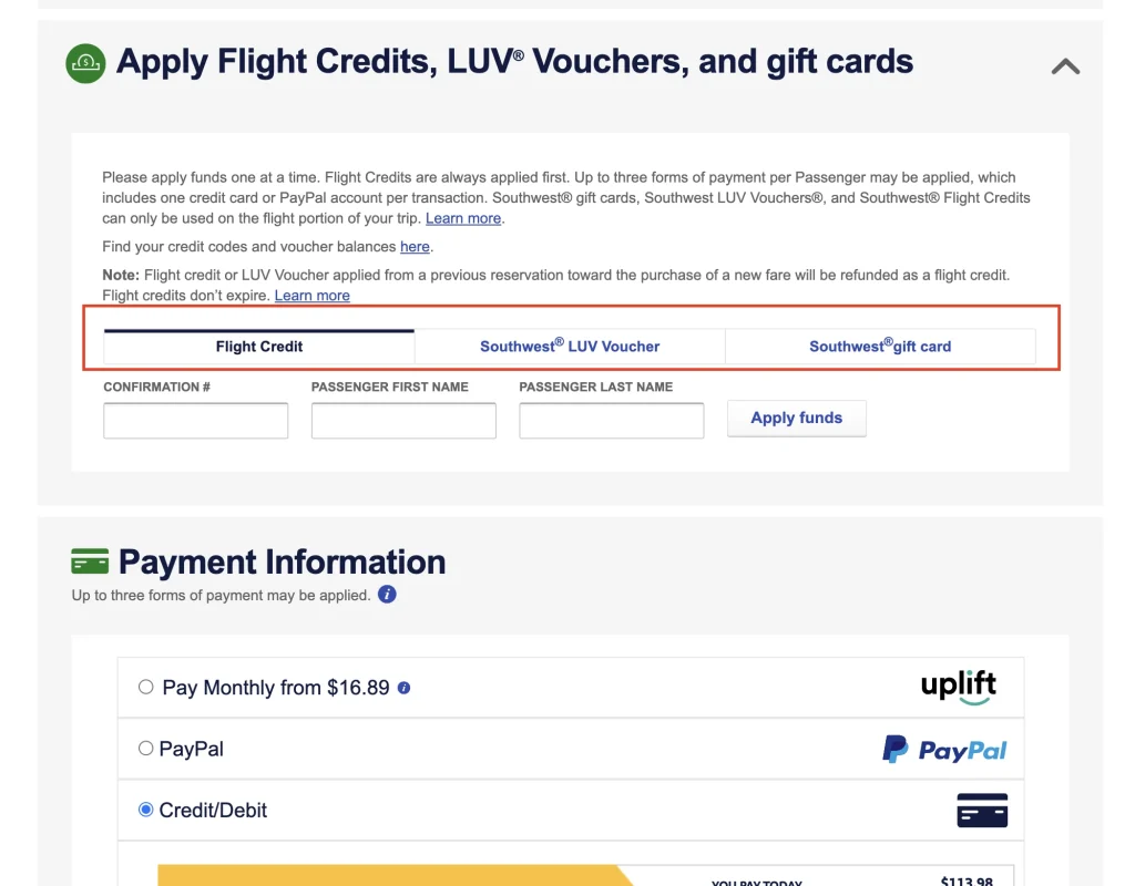 You Can Use Southwest Flight Credits To Purchase Future Flights
