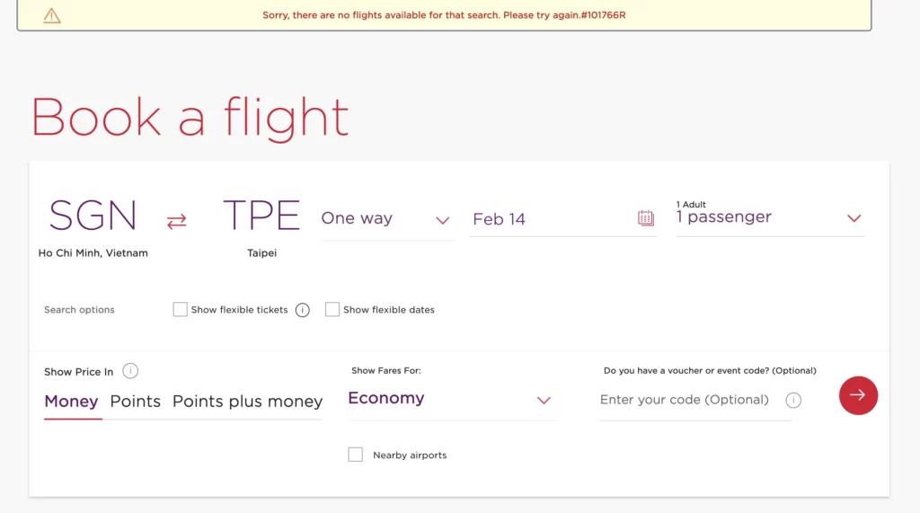 Virgin Atlantic does not show all of the Skyteam partner award availability online