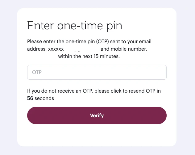 Qatar Airways requires uses to use a one time pin (OTP) when logging in
