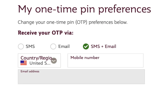 Enable SMS + Email for your one time pin (OTP) preferences in your Qatar Airways account to avoid log in issues